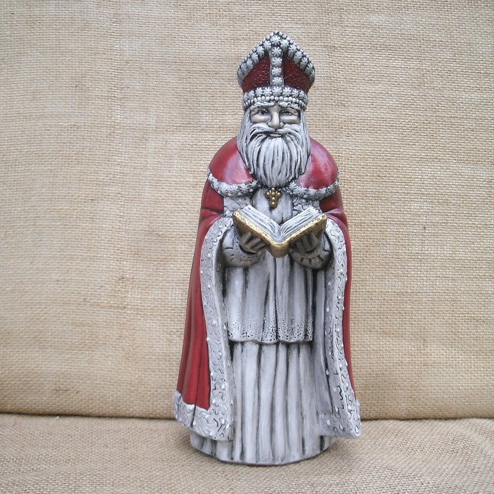 Vintage Handmade St. Nicholas Ceramic Figurine